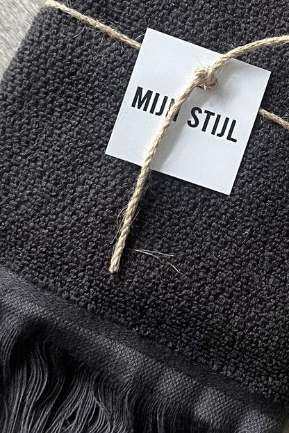 Mein Stil – Fransenhandtuch, Dunkelgrau