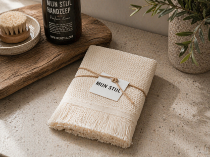 Mein Stil – Handtuch mit Fransen, Ecru