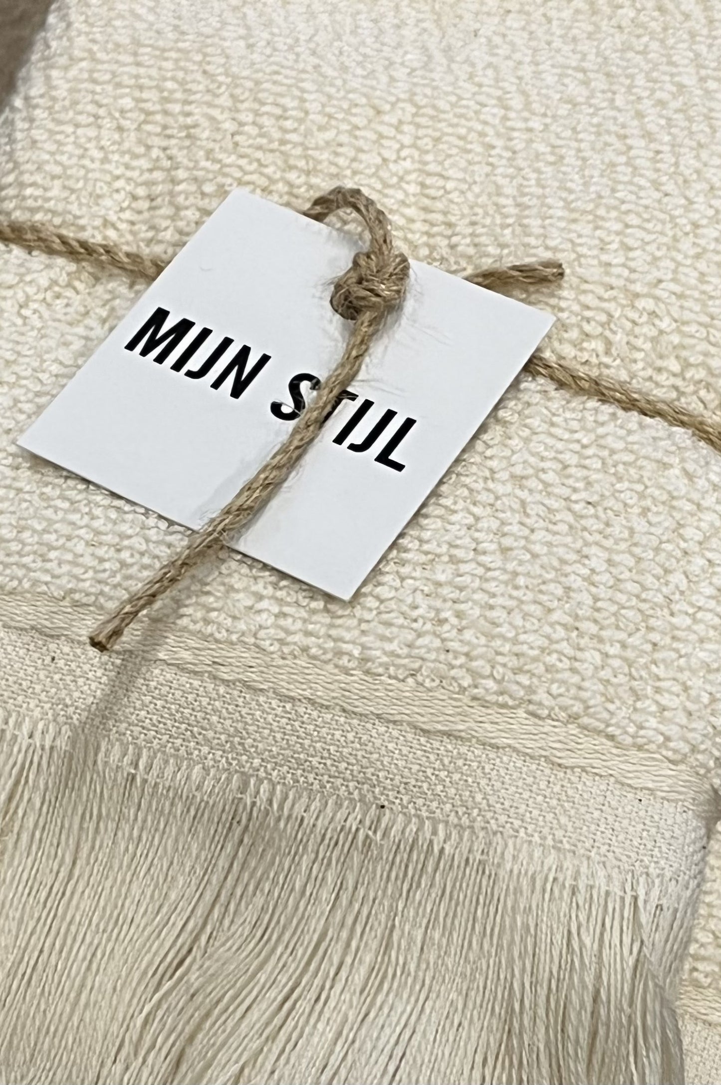 Mein Stil – Handtuch mit Fransen, Ecru