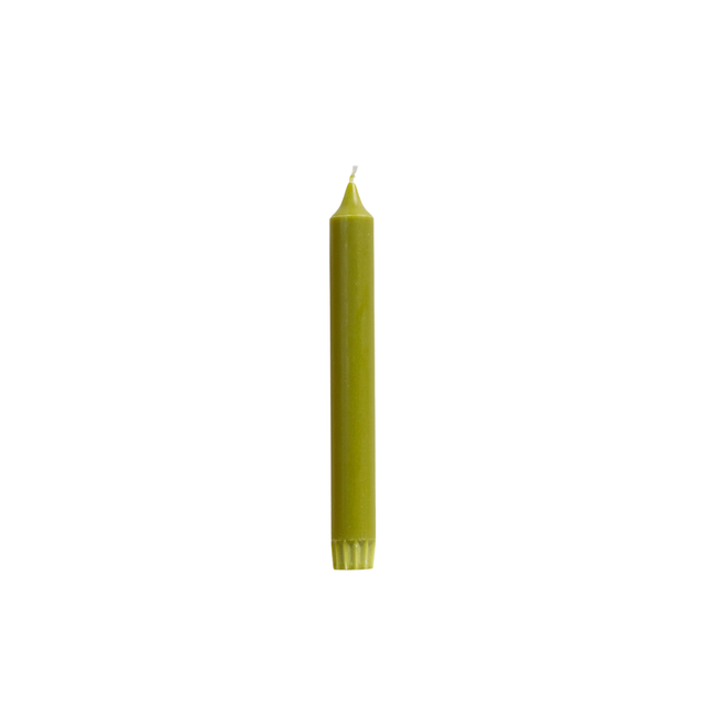 Rustik Lys stearine dinerkaars Olive 2,2 × 19 cm