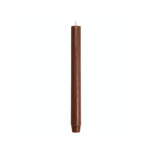 Rustik Lys dinerkaars Hout – lange bruine kaars 2,6 × 30 cm