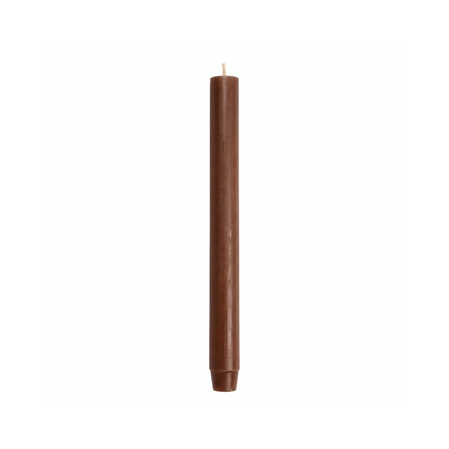 Rustik Lys dinerkaars Hout – lange bruine kaars 2,6 × 30 cm
