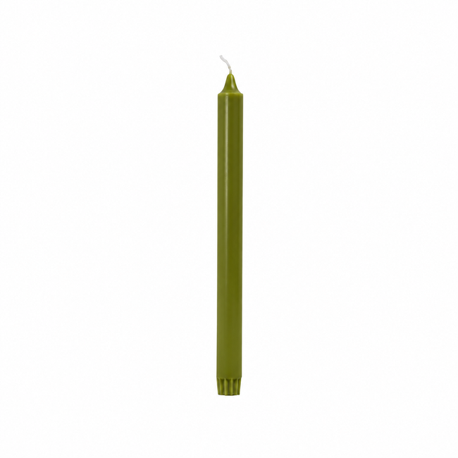 Rustik Lys stearine dinerkaars Olive 2,2 × 28 cm