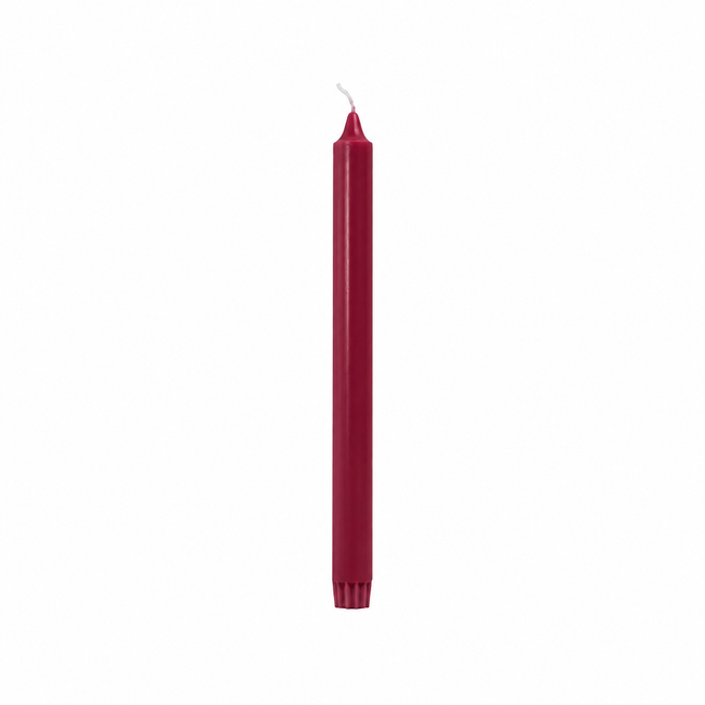 Rustik Lys dinerkaars stearine Raspberry 2,2 × 28 cm