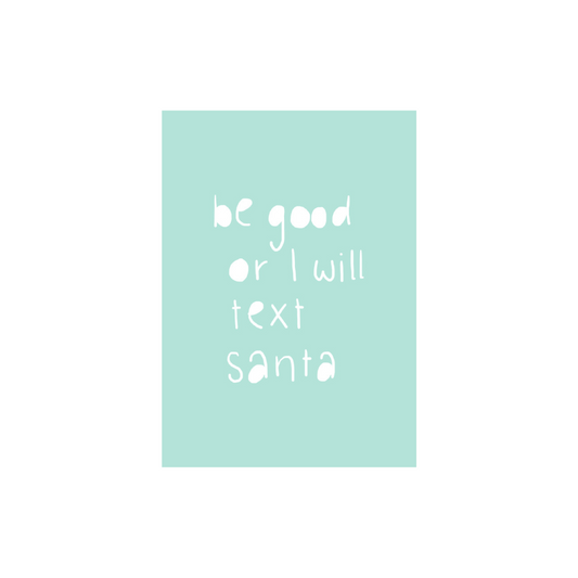 Studio Stationery - Weihnachtskarte "Sei brav" 15 Stück (beschädigt)